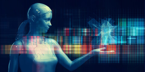 Technology Presentation With Artificial Intelligence