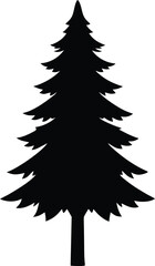 Fototapeta premium pine tree silhouette vector icon