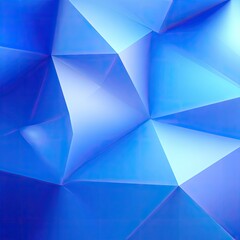 Fototapeta premium Abstract geometric background with sharp angles and vibrant blue tones creating a sense of depth and modernity for creative design projects
