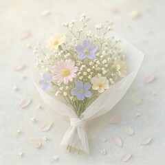 bouquet of white flowers