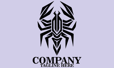 Real Estate Scorpion Logo Key Scorpion Logo.  Abstract Scorpion Emblem, Scorpion Vector Illustration