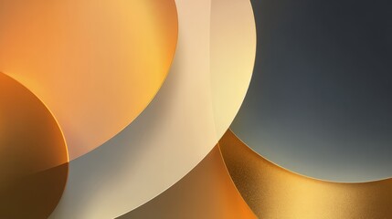 Abstract geometric shapes with smooth curves and gradient colors