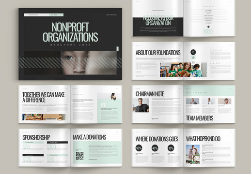 Charity Brochure Landscape Template