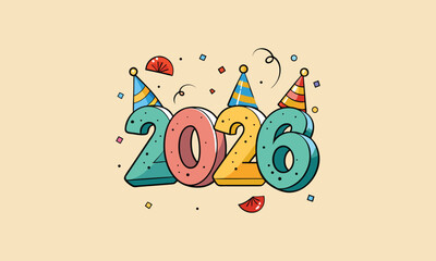 Colorful 2026 Balloon Celebration