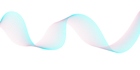 Premium abstract background design with wave line pattern texture in luxury pastel color.