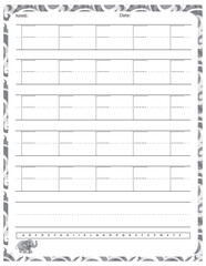 Capital Letter F Tracing Worksheet &ndash; Uppercase Handwriting Practice Page