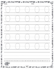 Capital Letter O &ndash; Alphabet Tracing, Typography Design, Educational Graphic