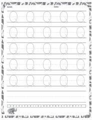 Capital Letter Q &ndash; Alphabet Tracing, Typography Design, Educational Graphic