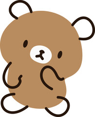 Funny Doodle Bear Element