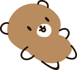 Funny Doodle Bear Element