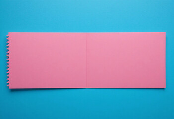 Business cards Mockup on color background. Flat Lay. Copy space for text.