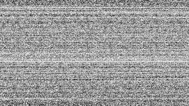 Glitch VHS hard noise for tv analog error effect overlay.Animated tv screen noise turn off effect background,Television turn on and off.Noise on a old TV screen,bad tv Vintage switch on off television