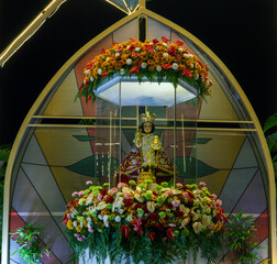 image of senyor santo nino with decorations
