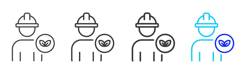 safety culture icon set in creative outline style for business featuring multiple thickness variations suitable for modern office toolkit and pro visual identity design