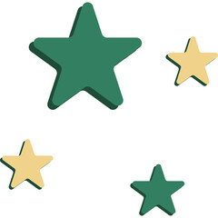 Obraz premium Retro Star Doodle Illustration