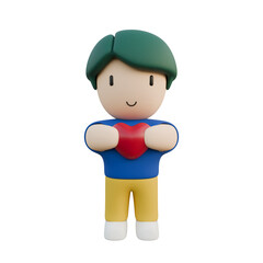 Valentine Male Character Front View