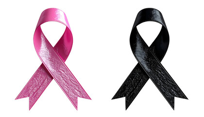 Hope and Strength Ribbon Set &ndash; isolated on transparent background