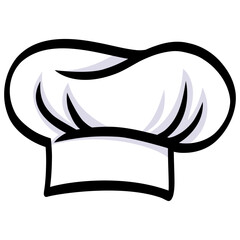 Chef Hat Cap Illustration Vector Drawing Icon Design