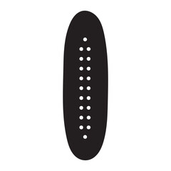 Cucumber Vegetable Silhouette Icon – Minimal Vector Garden Symbol for Salad and Spa Design