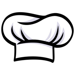 Chef Hat Cap Illustration Drawing Icon Design