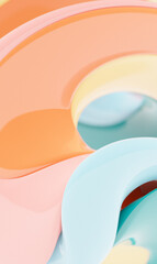 3d illustration of a classic  abstract gradient background with lines. PRint from the waves. Modern graphic texture. Geometric pattern.