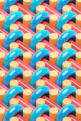 Dynamic  abctract  pattern.  Colorful  geomatric line background. 3D illustration