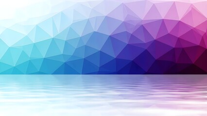 Obraz premium Transform your screen with this stunning abstract background featuring a geometric triangle pattern in cool blue, purple, and pink hues
