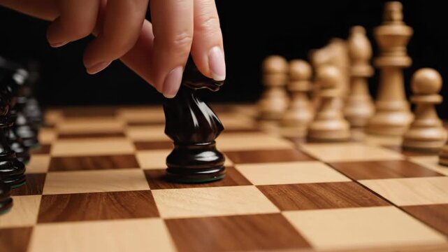 Strategic Chess Game Move