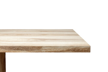 Light wood table edge against a plain black background