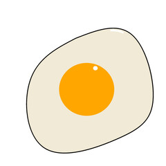 fried egg vector illustration