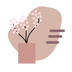 Minimalist abstract aesthetic wall art collection featuring organic shapes, floral elements, and earthy, pastel color palettes like blush pink. Perfect for modern home decor, branding, packaging.