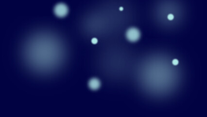 Soft glowing blue orbs floating on a dark dreamy abstract background with gentle atmospheric bokeh light effects