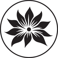 Cherry Blossom Stencil, icon, Cherry Blossom Stencil Icon