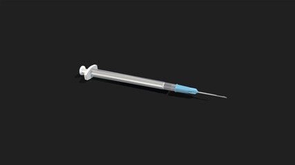 medical syringe vector illustration