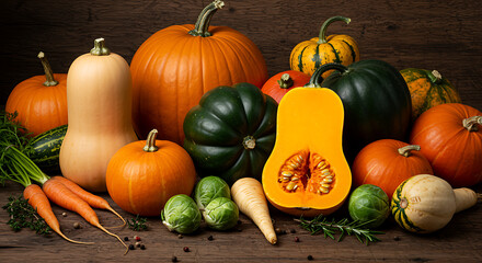 pumpkins and squash