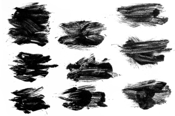 detailed ink splats Hyperrealistic Highly Detailed Isolated On Transparent Background Png File ,set of ink splashes,