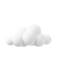white cloud on white background