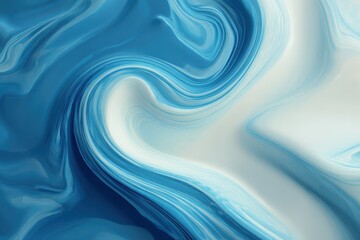 Fototapeta premium Enchanting blue abstract liquid wave background creating a flowing effect with soft curves and gradient tones for visual appeal and creativity