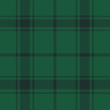 Green plaid pattern vector