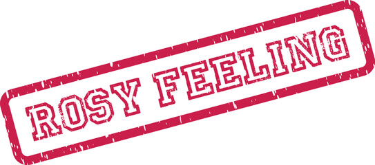 Rosy Feeling authentic stamp impression for sensitive branding and warm communication