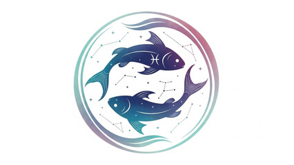 Ethereal Pisces Zodiac Illustration