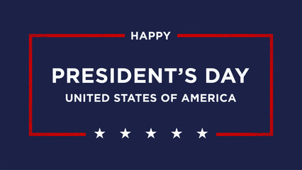 President's Day Greeting Card Design.