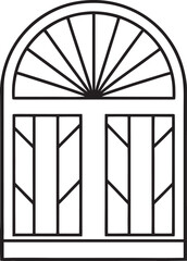 vector illustration of a window
