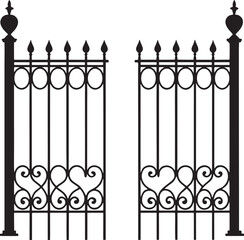 wrought iron gate