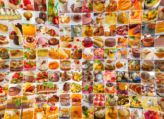 Collage de desserts 