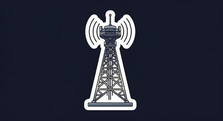 vintage radio on a black background