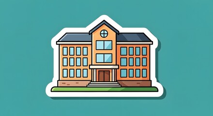 vector illustration of an old building