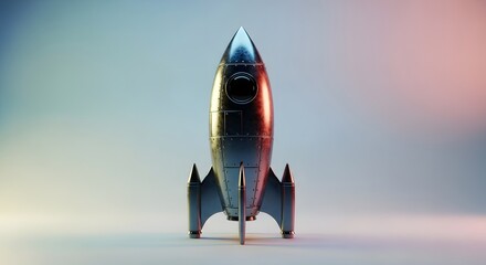 space rocket on the ground