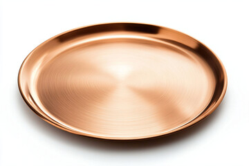 Elegant Copper Plate with Smooth Surface for Culinary Presentation