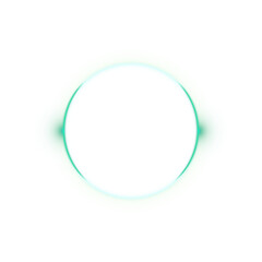 Abstract glowing circle on white background.